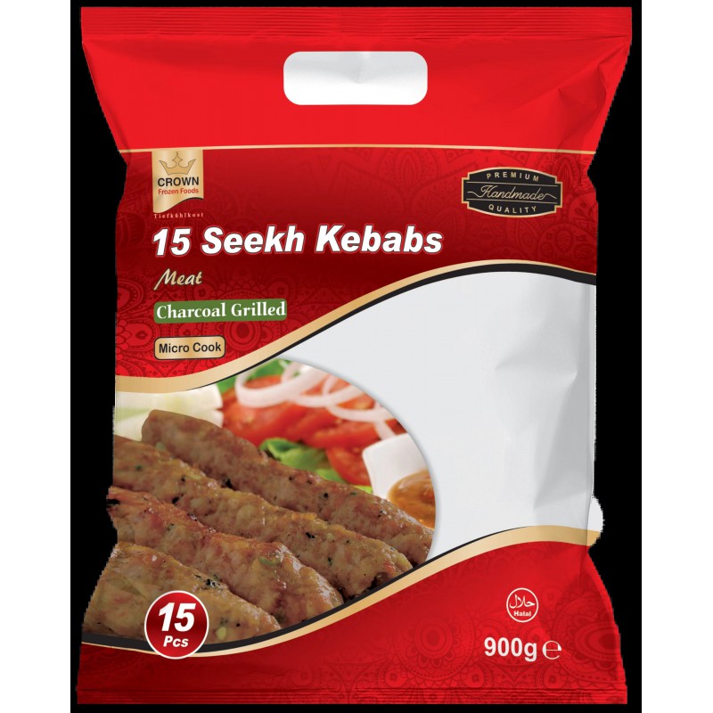 Crown Seekh Kebab Lamb 15 pcs 1 kg