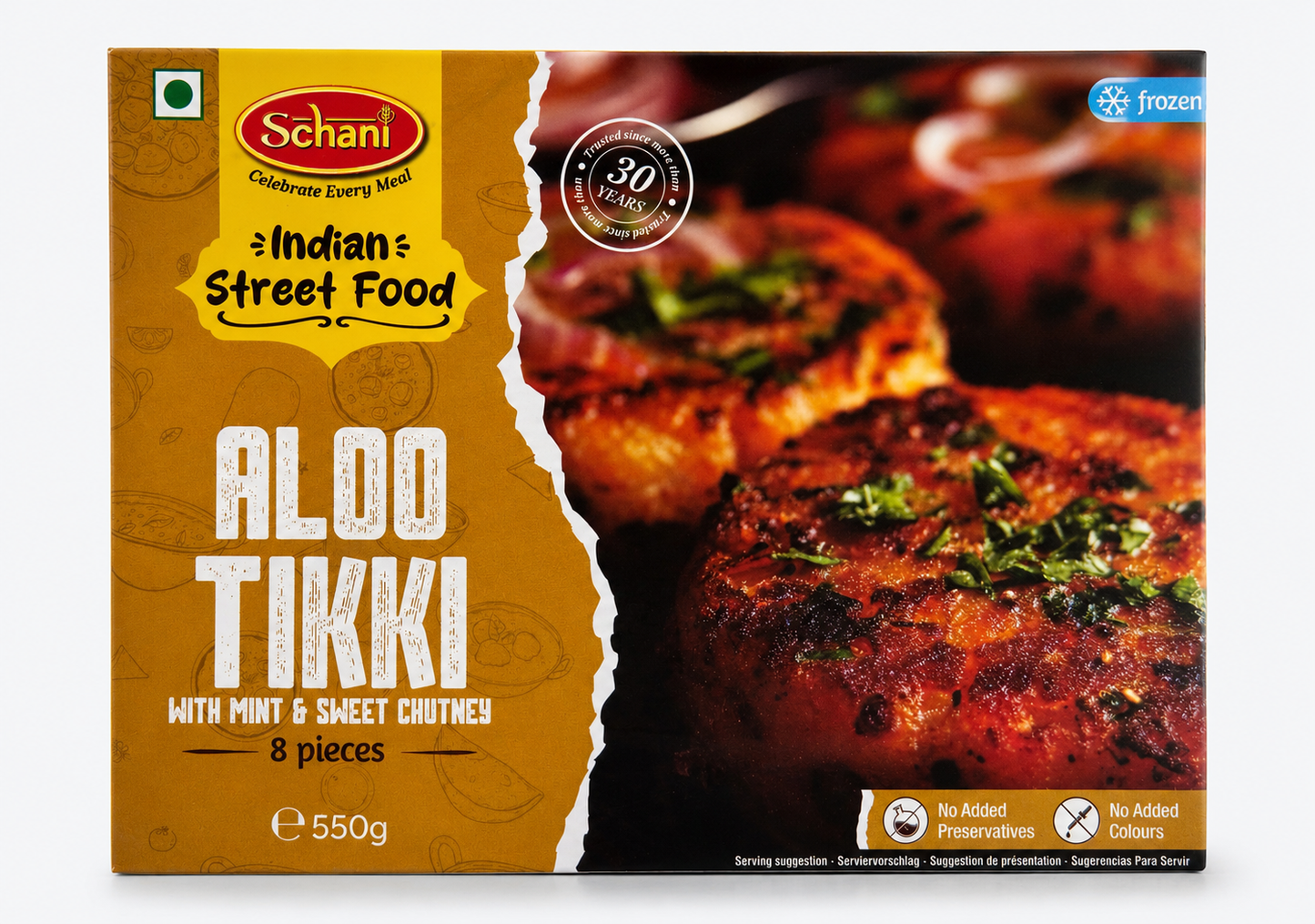 Schani Froz Aloo Tikki 550 gm 8 pcs