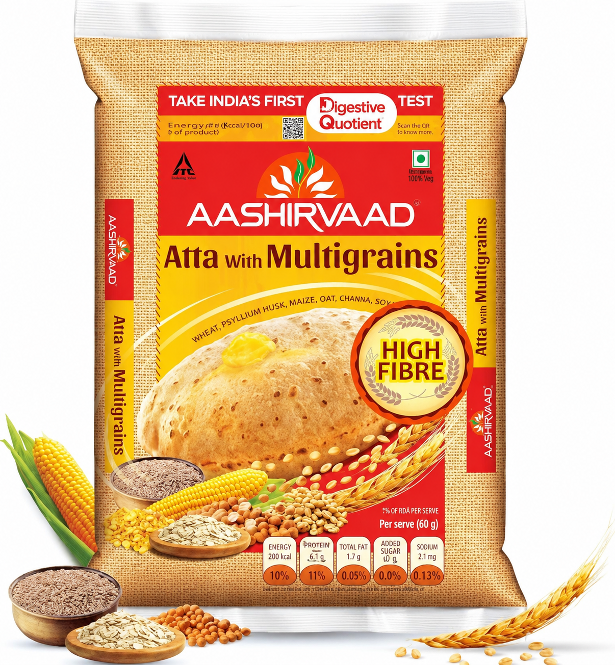 Aashirvaad Atta With Multigrains 10KG