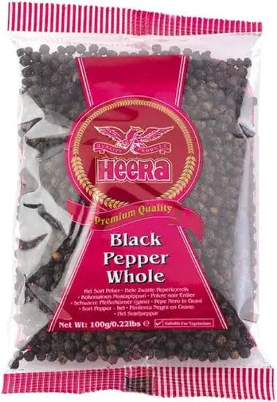 Heera Black Pepper Whole 100 Gm