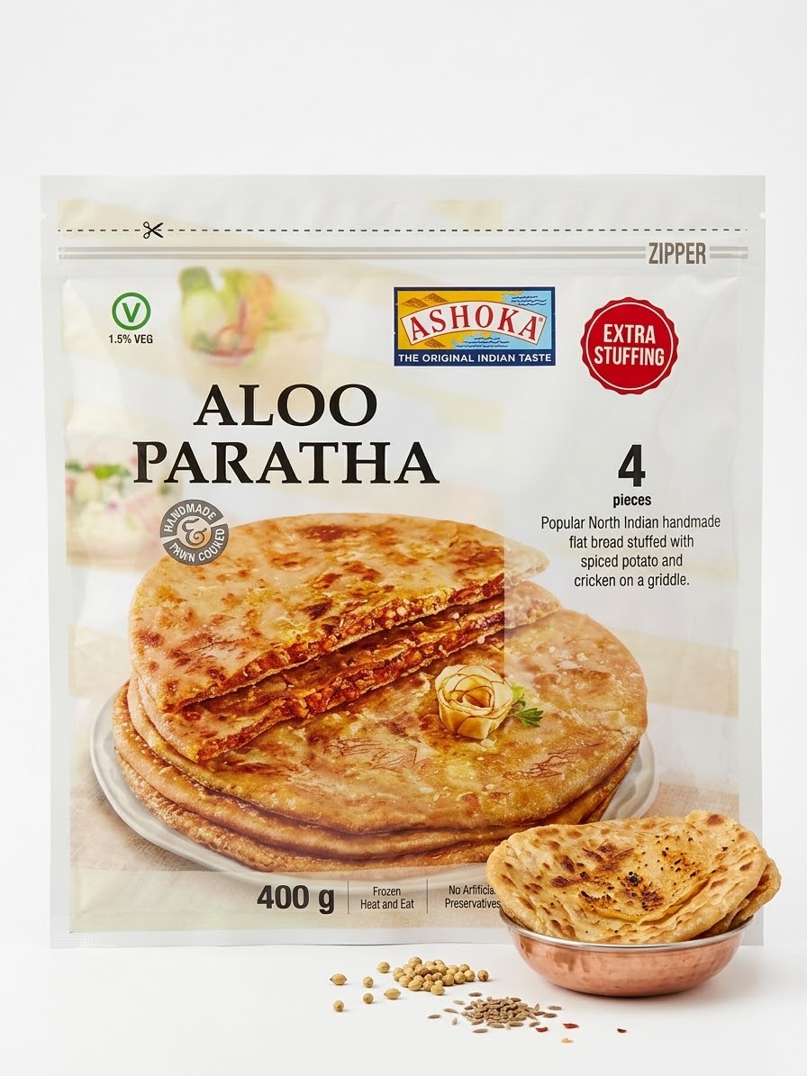 Ashoka Aloo Paratha 400 gm 4 pcs