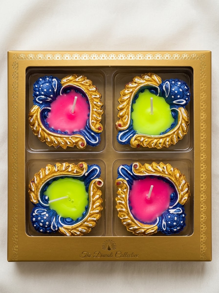 Diva Fancy With Wax Mix Design 4 pcs