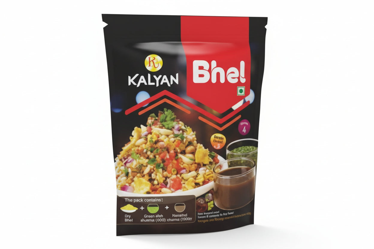 Kalyan Bhel with Chutney & Chilli Paste - (350g)