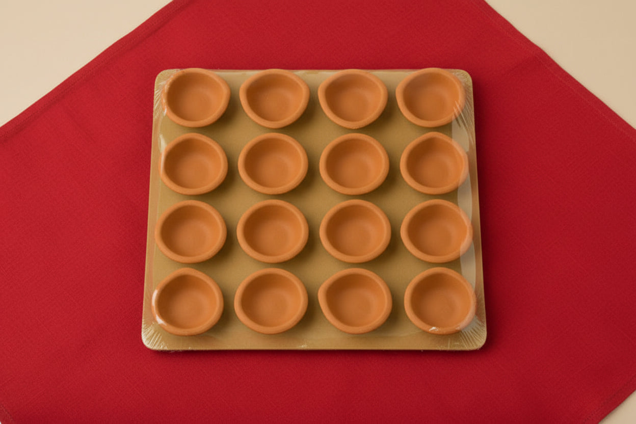 Plain Diwali / Deepavali Diya 12pcs