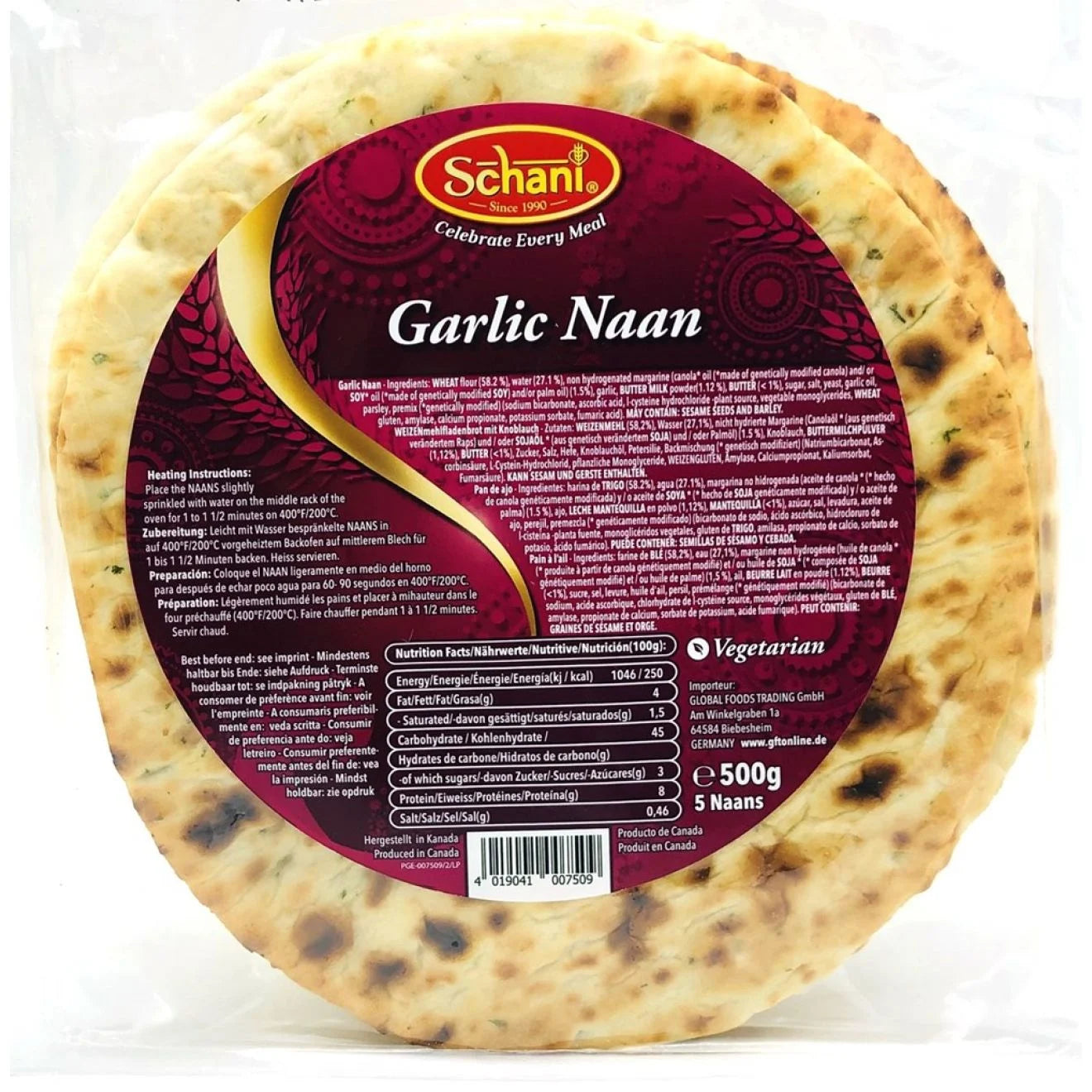 Schani Garlic Naan 500 gm
