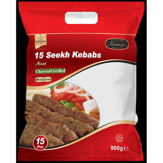 Crown Seekh Kebab Lamb 15 pcs 1 kg
