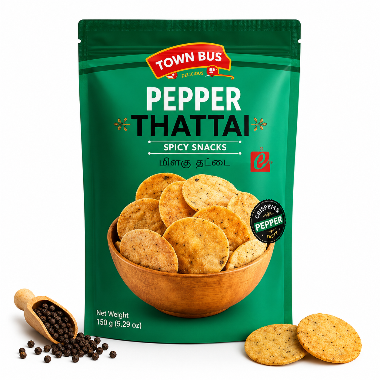 Town Bus Pepper Thattai Mixture  150 gm