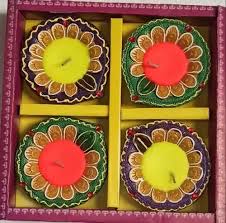 Juegos de Diya Diwali de 4 piezas