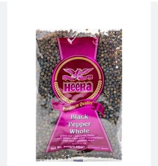 Heera Black Pepper Whole 300 gm