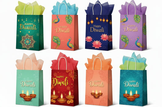 Happy Diwali Printed Small Bags