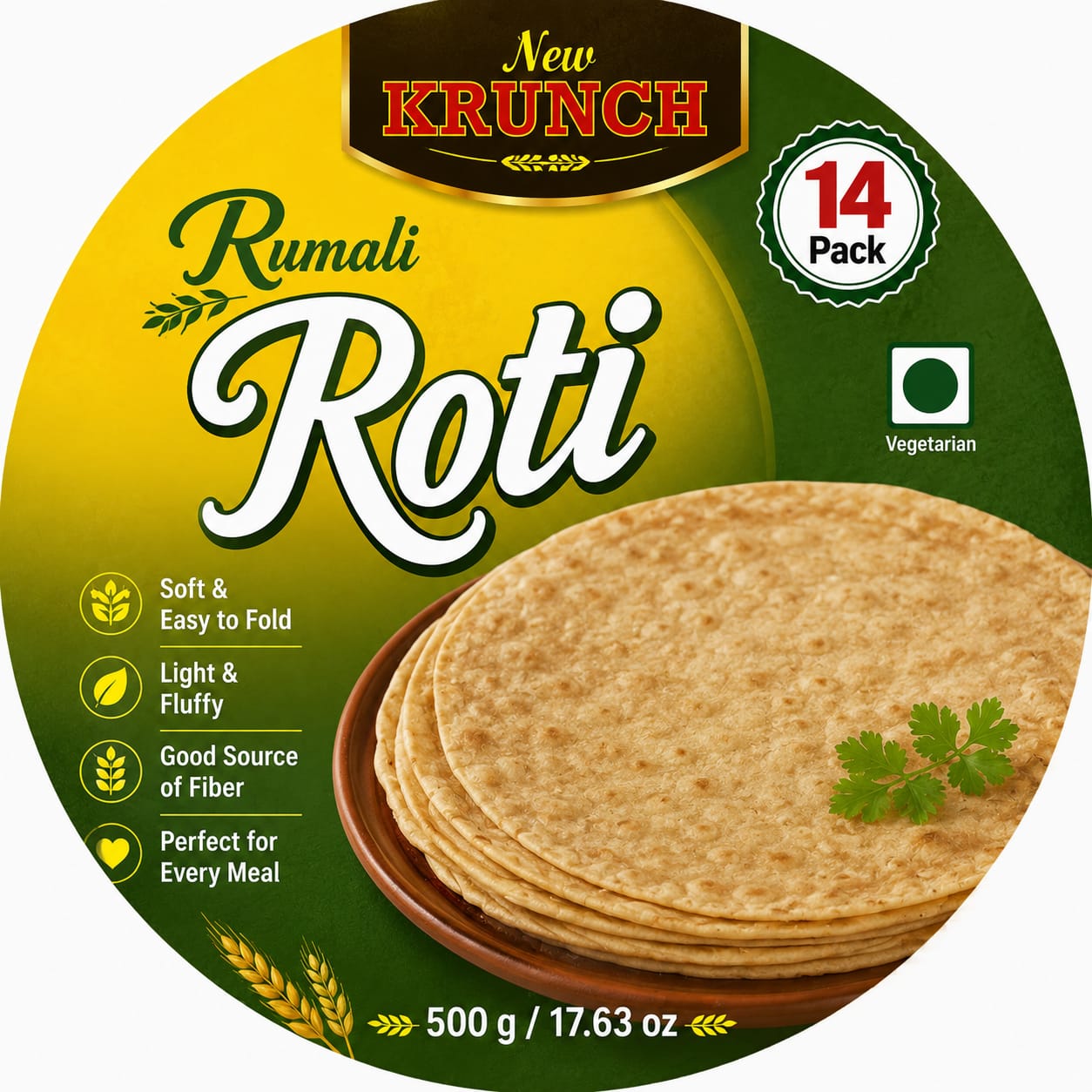 Krunch Rumali Roti 500g (14 pcs)