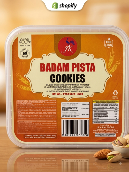 JK Badam Pista Cookies 350 Gm