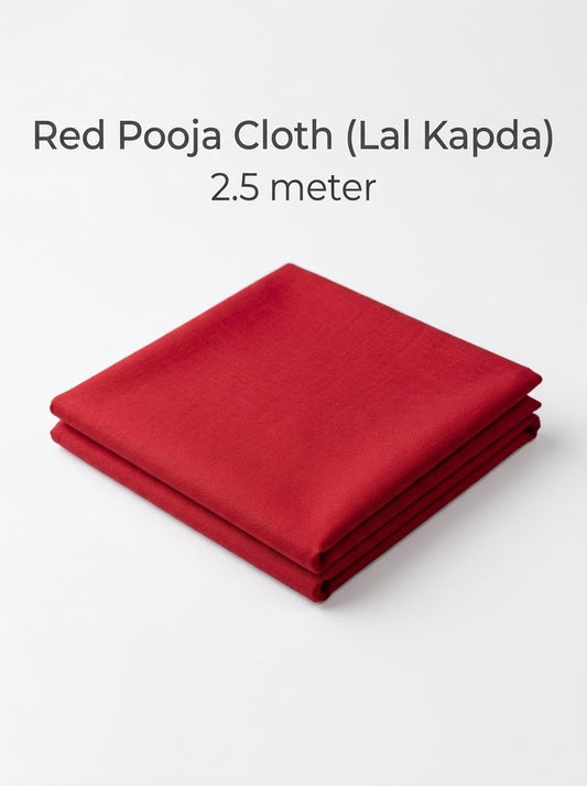 Red Pooja Cloth (Lal Kapda)2.5 meter