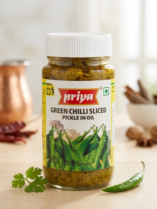 Priya Pickle Green Chilli Sliced 300G