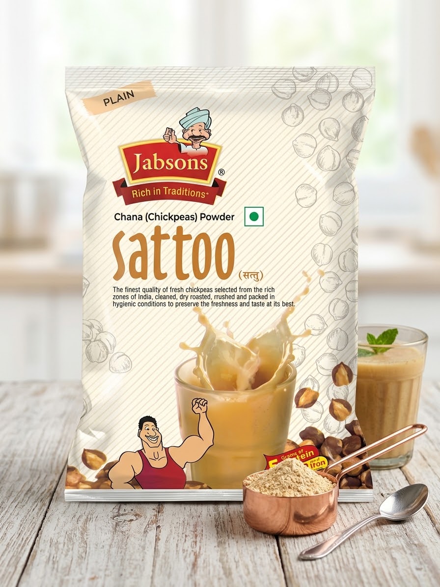 Jabsons Sattoo Chana Powder Plain 500 Gm