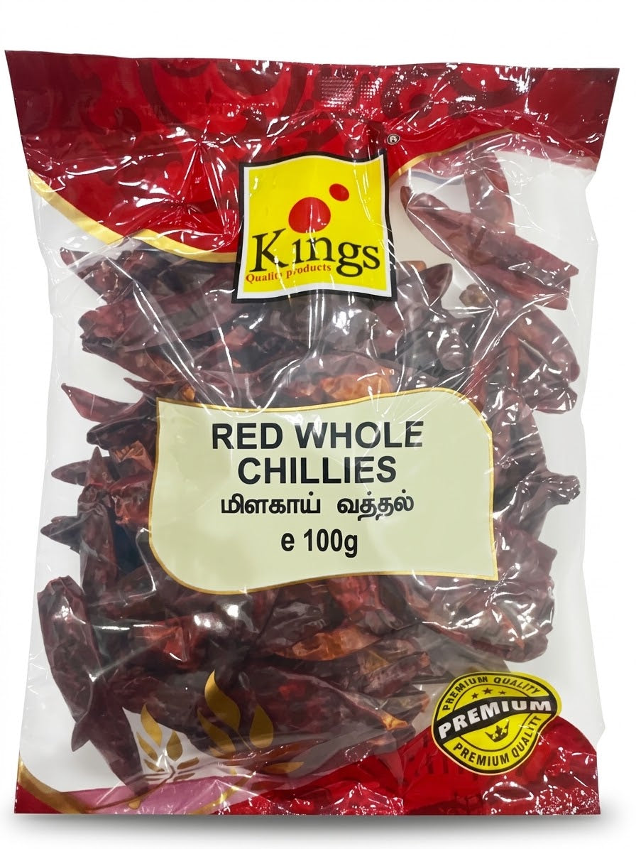 Kings Red Whole Chillies 100 gm