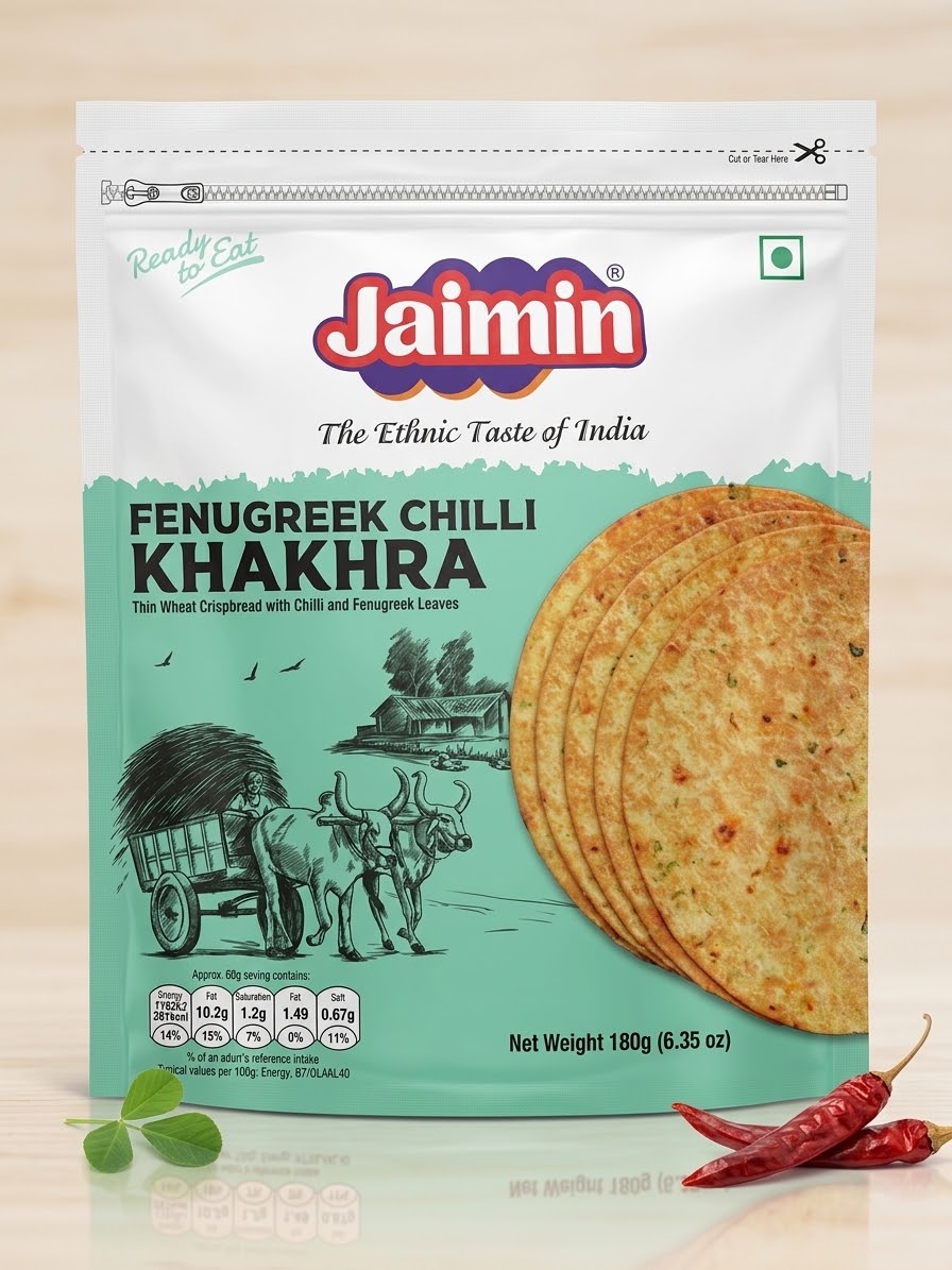 Jaimin Fenugreek Chilli Khakhra 180G