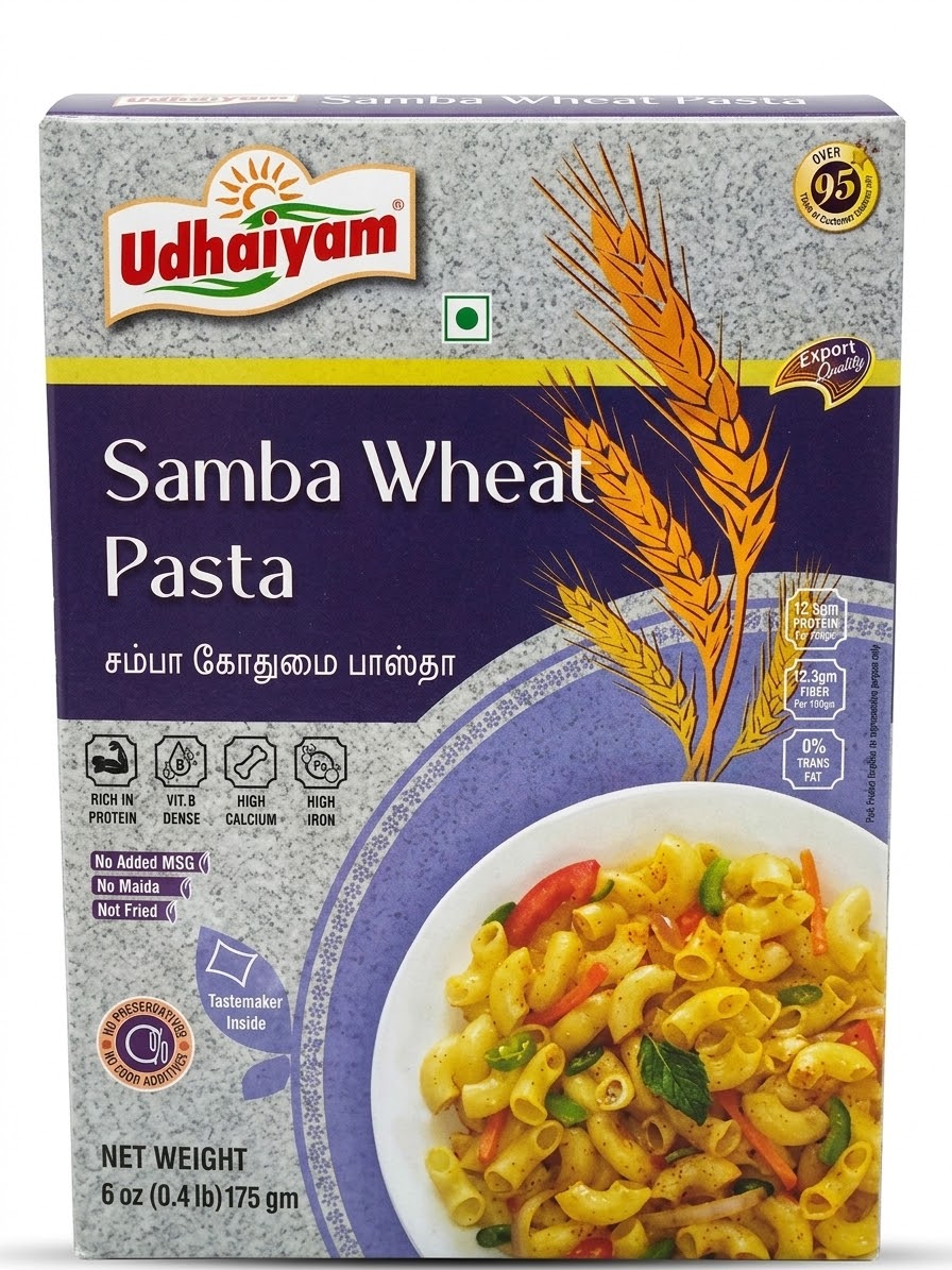 Udhaiyam Samba Wheat Millet Pasta 175GM