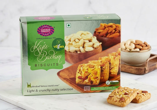 Karachi Bakery Vegan Kaju Badam Biscuits 400 Gm
