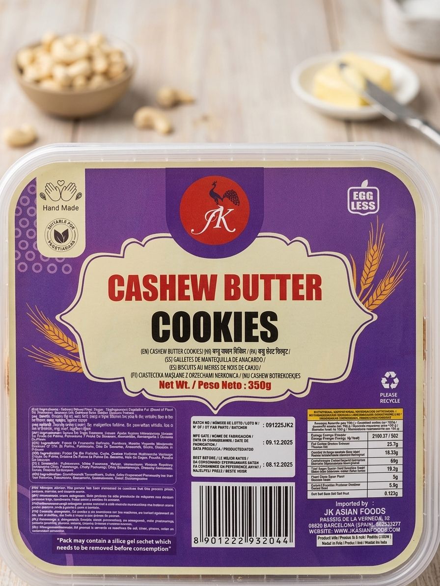 Jk Cashew Butter Cookies 350 Gm