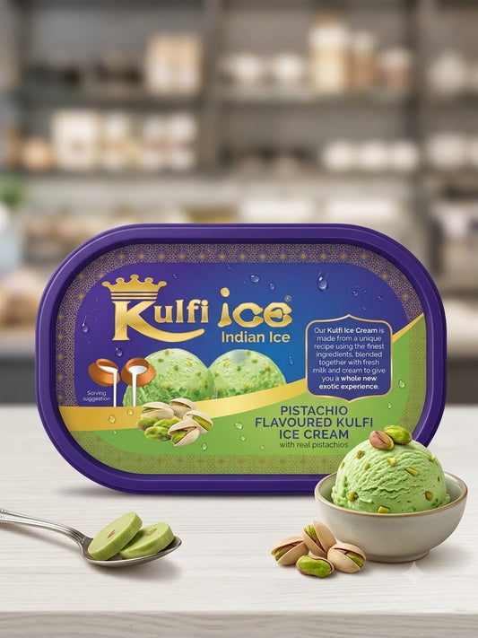Kulfi Ice Cream Pistachio 1 Ltr