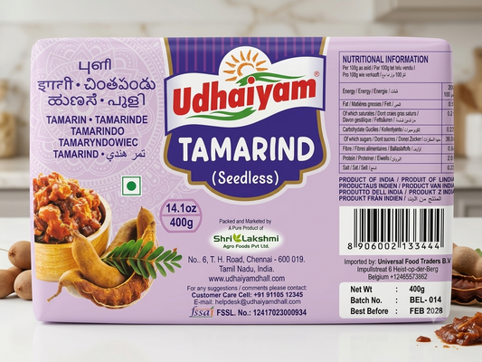 Udhaiyam Tamarind Seedless 400 Gm